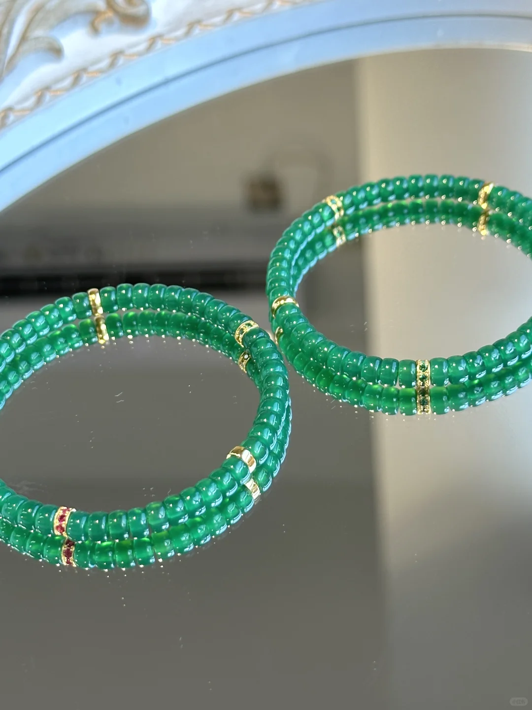 Handmade Green Agate Strings