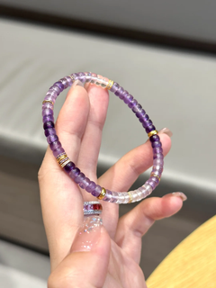 Handmade Gradient Amethyst Bracelet